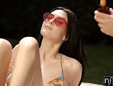 Smokin' Hawt Breasty Bikini Honey Simon Kitty Invites Lawn Keeper to Garden Her Cunt -S16:E11