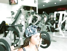 Sexy Latina Working Out