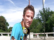 Bigstr - Czech Hunter - Curly Twink Boy Takes A Facial In The Bushes