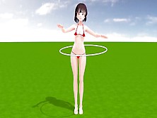 Toyota Nono Anime girl wearing a mostly naked micr