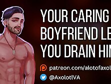 [M4F] Your Caring Bf Lets You Drain Him | Vampire Mdom ASMR Audio Roleplay
