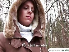 Euro teen Sasha Zima fucked outdoor