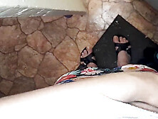 In the bath,  tugging,  lesbian