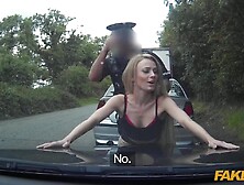 Fake Cop Petite Body Whore Drilled In Police Car