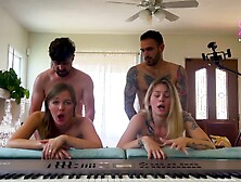 Stella Sedona And Sammm Next Door In Playing Cards With Our Close Friends Ends Up In Wife Swapping