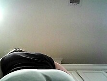 MILF walking around kitchen in panties