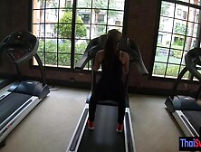 Do you sexy babe want to practice on big white cock after hot training?