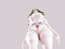 Thick Kuki Shinobu In White Lingerie - Ass Focus