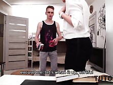 TUTOR4K Hidden cameras aid smart dude lure older teacher into sex