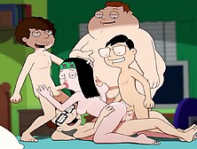 American Step dad Parody - Hayley Gangbang