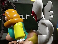 Miss Delight's sex Class with many Huggy Wuggy