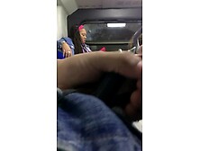 Risky flashing on crowded bus