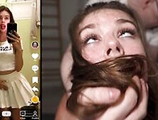 We Found Her On Tiktok - College Cutie Wrecked By Two Big Cocks - Princess Alice