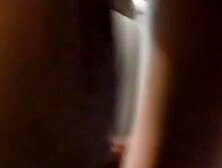 Sassy golden-haired playgirl flashes upskirt