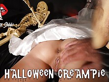 Halloween Teeny Bride Gets Screwed and Creampied! No Tricks Just Treats POINT OF VIEW
