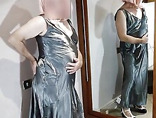 Uk Tv Slut Long Satin Ball Gown Very Sexy And Erotic