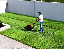 Awam #24 Having Someone Cutting Our Grass Then Flash Him