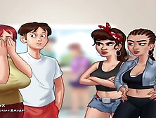 SummertimeSaga - Jerking Off Into Bathroom Stall With Gf E1
