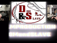 Spit slave orgasm several times on the swing