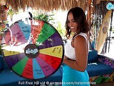 Camsoda - Large Butt Kelsi Monroe Stuff Her Constricted Snatch With Sex-Toy