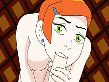 Ben 10 Gwen Porn Giving A Deep Blowjob