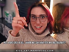 Kisscat Fucks at the Mirror Before Going to a Restaurant / Kisscat. xyz