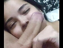 Submissive wife Debora Prado gives blowjob every night before going to bed