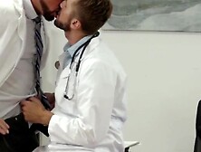 Doctor Wesley Woods examines Michael Romans hole