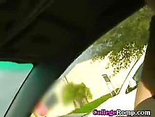 Pretty College Girlfriend Sucking Dick In Front Seat