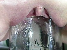 Frozen Bottle,  Acorn Squash,  Glass Container Pussy Insertion