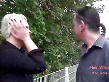 Amateur Sex mit sympathische Blondine draussen