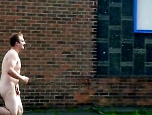 Guys dared to go streaking