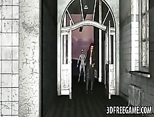 Sexy 3D Cartoon Redhead Gets Fucked Hard By A Zombie