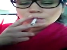 Sandy Yardish Camel Cigarette In My Glasses