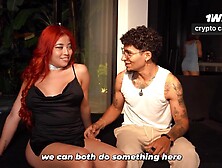 BI SEXUAL TRIO! - My ally and her boyfriend know how to entertain me.