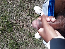 Outdoors Pov Jerking Off On A Trail Huge Cumshot