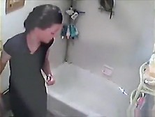 Voyeur Tapes A Hot Skinny Girl Showering