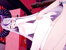 La+ Darknesss and I have intense sex in a hidden room.  - Hololive VTuber Cartoon