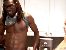 LICK MOMMA - Stepmom seduces teeny into taboo sex with big black cock (Angela Attison)