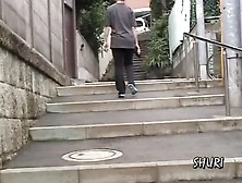 Horny Stalks This Girls Panties On The Street