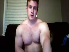 Hunk Jerks Off On Web Camera