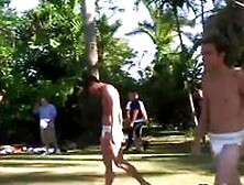 College Amateurs Hazed Outdoors For Frat