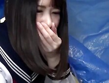 Asian girl chloro by homeless man