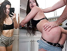 FIRST TIME ROUGH ASS-SEX Leads To Multiple Ass-Sex Orgasms - Abbie Maley Butt Slammed By James Deen