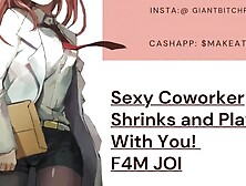 Attractive Scientist Coworker Shrinks you and Plays with you before EATING You! Giantess Vore Roleplay