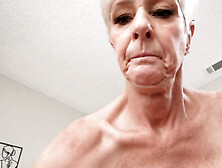 Pierced Nipples Granny Is Going To Bounce On His Boner