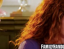 FamilyHandle. com - Young stud cums on Scarlet Skies and two mature women