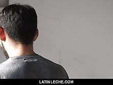 Latinleche - Sexy Latino Boy Gets Covered In Cum By Four Hung Guys