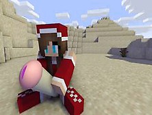 Christmas Futa Jerk Off In Desert Location | Animation 4K 60 Fps