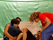 Very Irresistible desi 18 Year Old girls plowed romantically 2 girls and